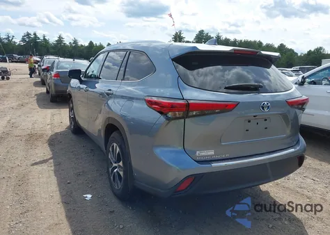 2021 Toyota Highlander Hybrid Xle from USA, damaged, VIN 5TDHBRCH5MS028348